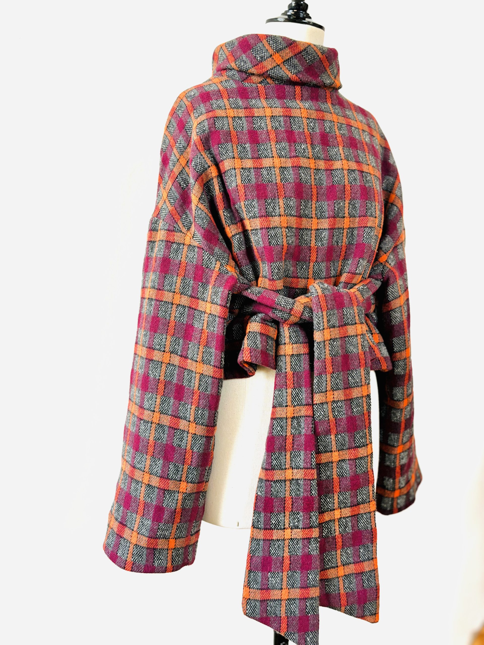 Blusão oversized com gola alta - Image 6